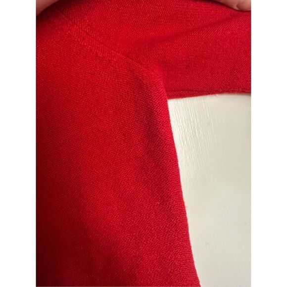 Pendleton women’s size M petite 100% wool red/ black sweater cardigan *see notes - Picture 8 of 9